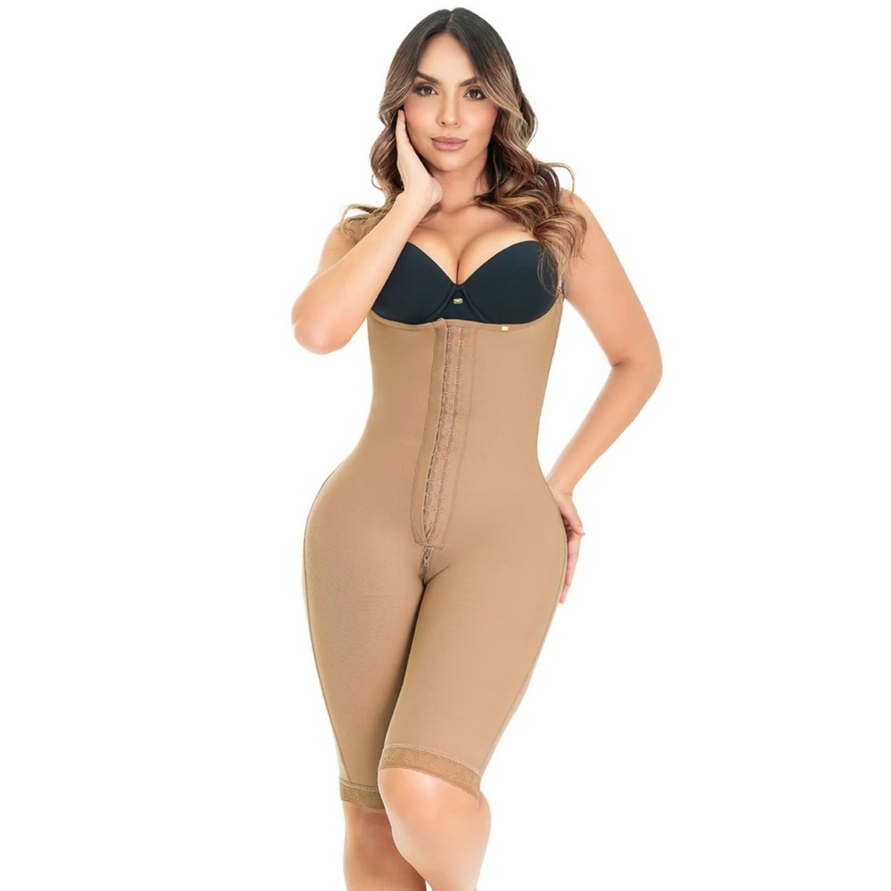 New XL Colombianas Stagmi Invisible Long Girdle Best Shaper BodySuit Fajas!
